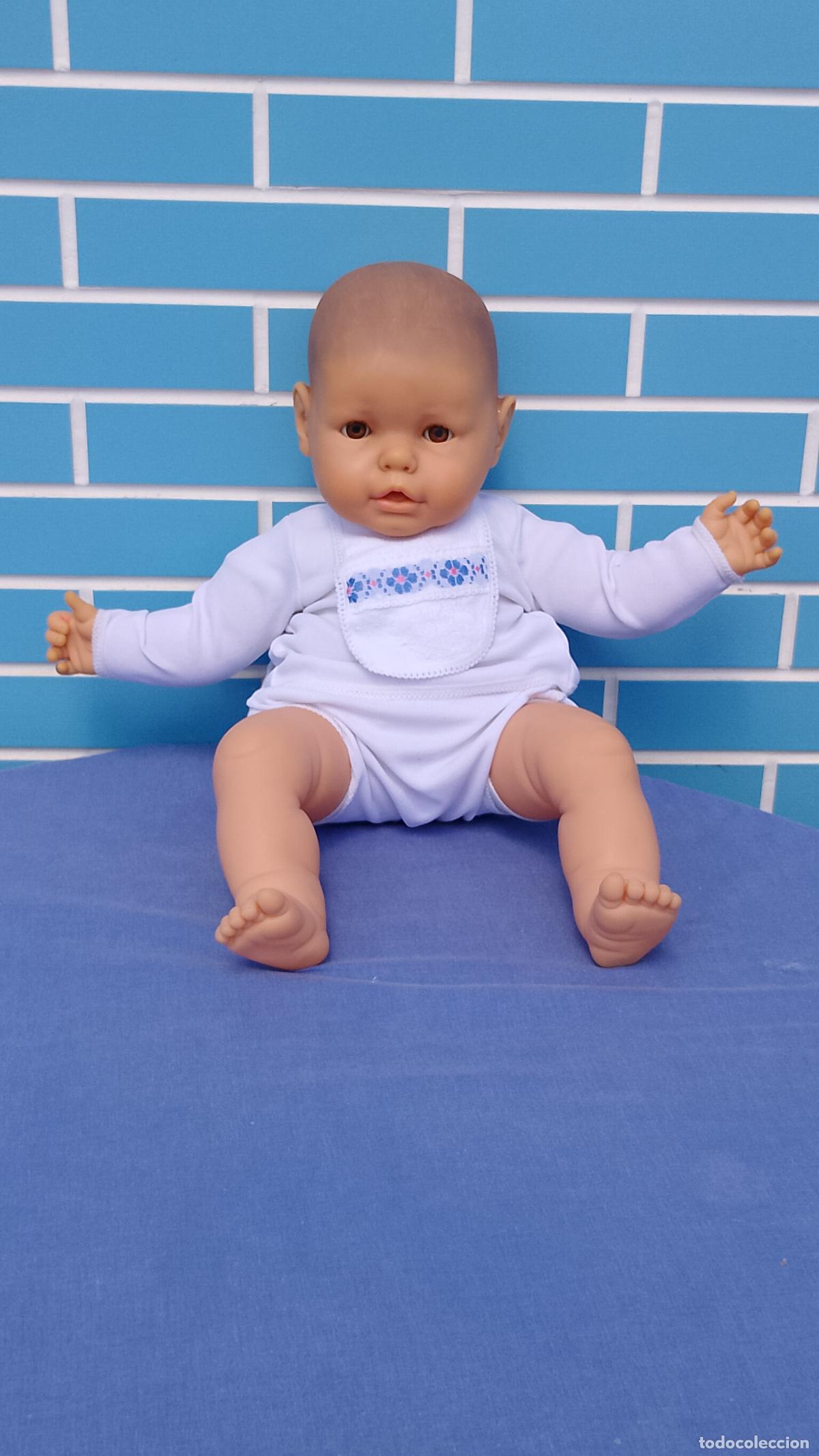 Mu&ntilde;ecas Espa&ntilde;olas Modernas: Mu&ntilde;eco Minene el Reci&eacute;n Nacido de Berjusa a&ntilde;os 80 de 60 cm