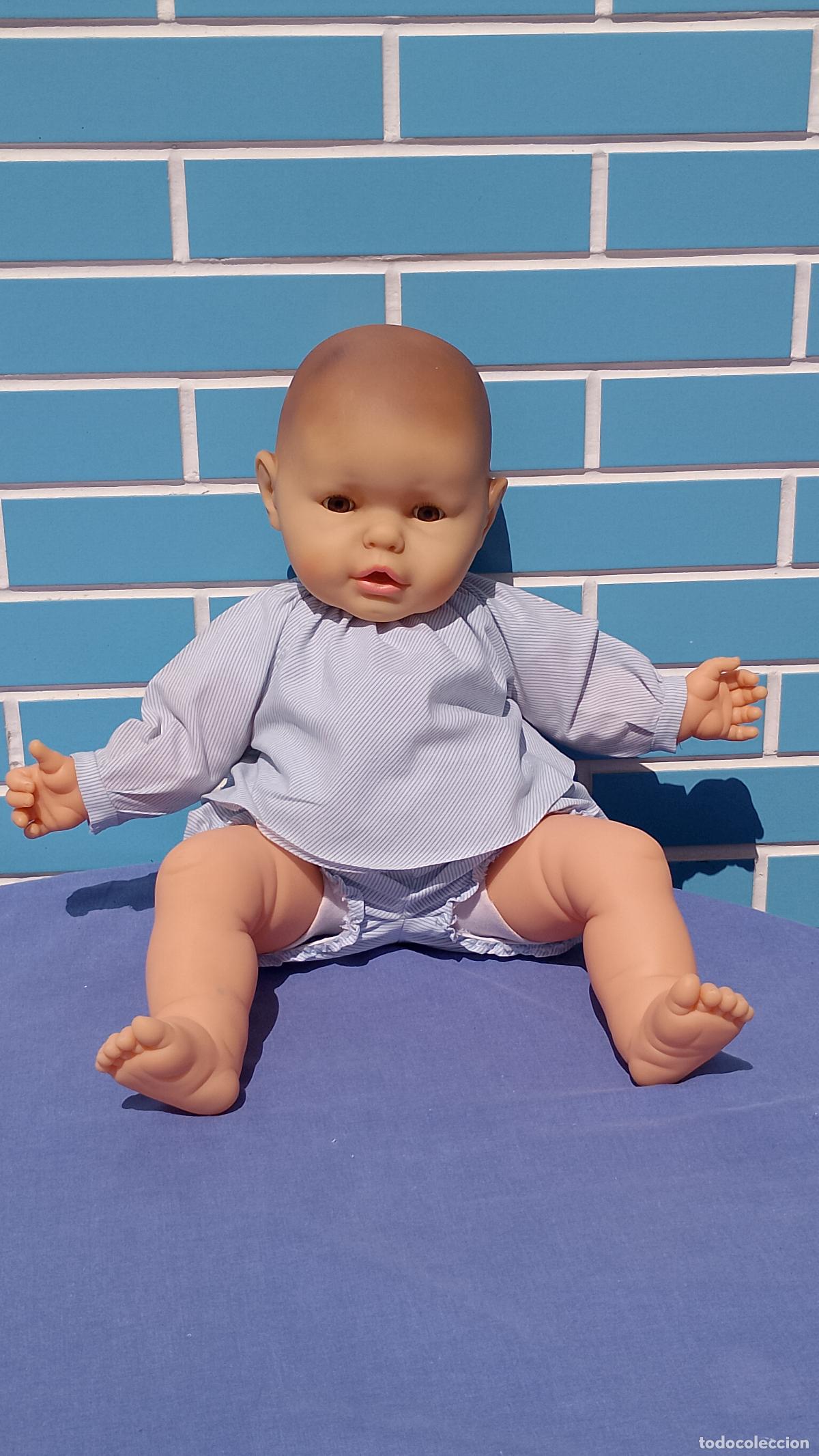 Mu&ntilde;ecas Espa&ntilde;olas Modernas: Mu&ntilde;eco Minene el Reci&eacute;n Nacido de Berjusa a&ntilde;os 80 de 60 cm