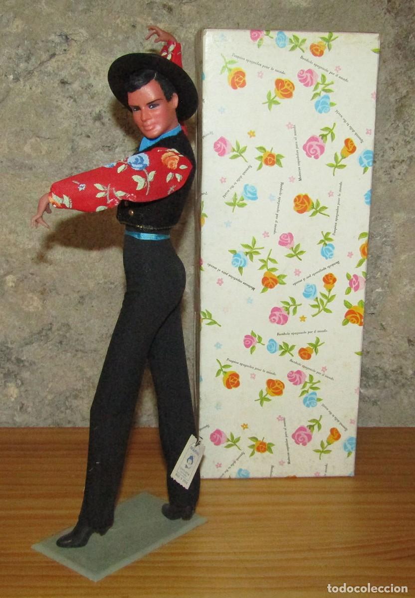 Mu&ntilde;ecas Espa&ntilde;olas Modernas: ANTIGUO MU&Ntilde;ECO FLAMENCO BAILAOR MODELO JUAN PONCE, DE MARIN. NUEVO Y EN SU CAJA ORIGINAL - 30cm