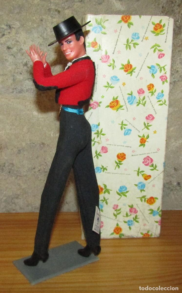 Mu&ntilde;ecas Espa&ntilde;olas Modernas: ANTIGUO MU&Ntilde;ECO BAILAOR FLAMENCO MODELO JUAN MONTIJO, DE MARIN - NUEVO Y EN SU CAJA ORIGINAL - 30cm
