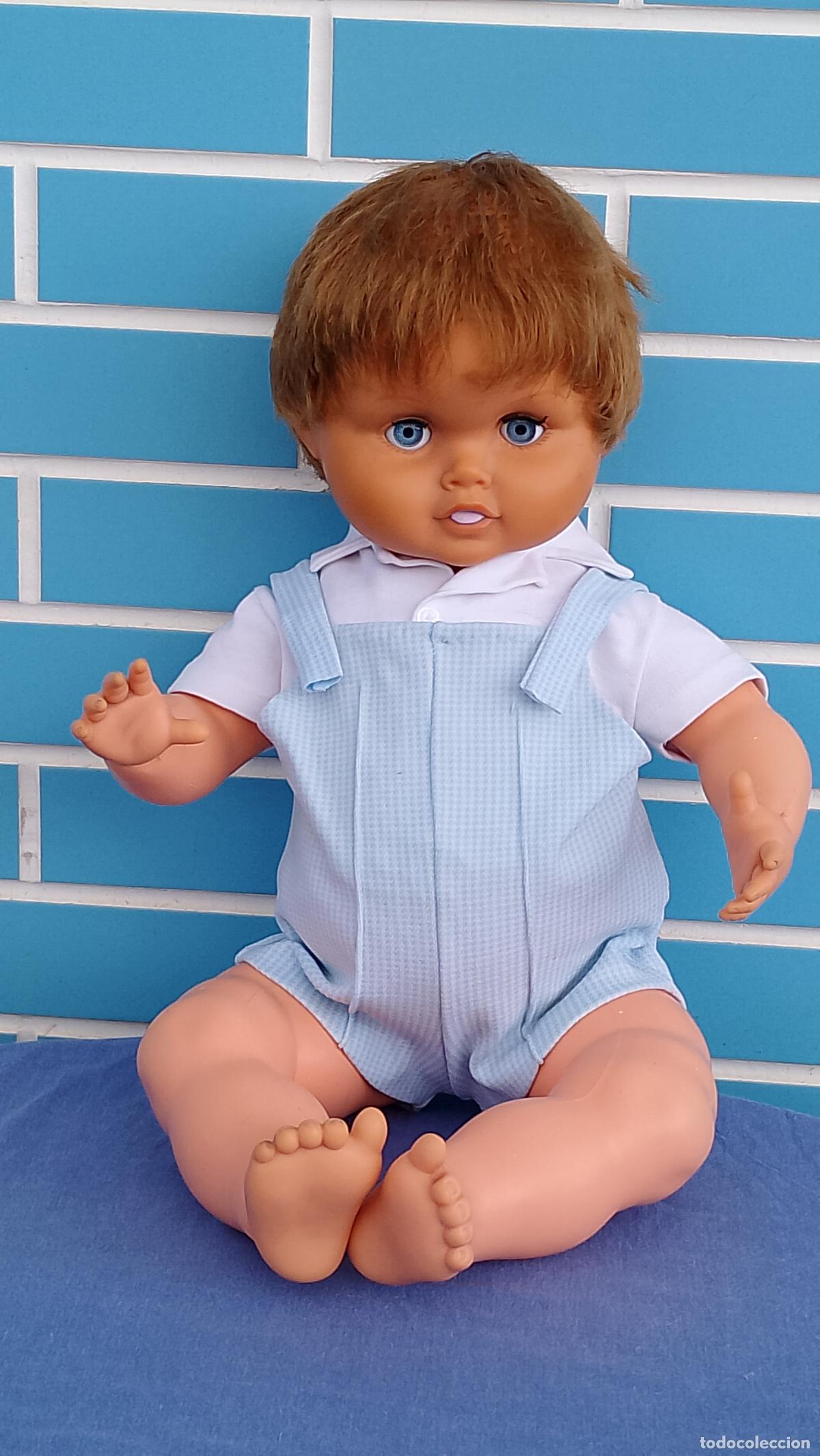 Mu&ntilde;ecas Espa&ntilde;olas Modernas: Antiguo mu&ntilde;eco beb&eacute; Valent&iacute;n de Novo Gama de 55 cm de los a&ntilde;os 60