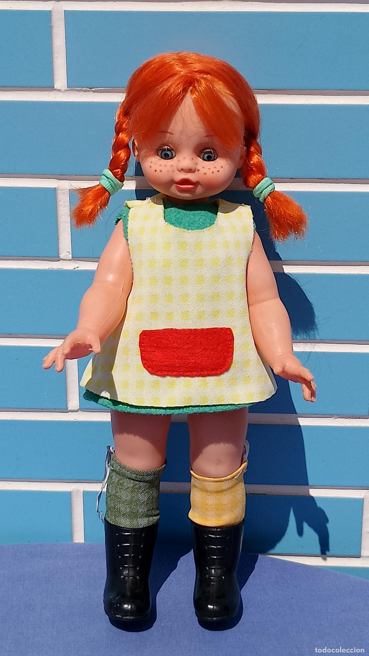 Mu&ntilde;ecas Espa&ntilde;olas Modernas: Antigua mu&ntilde;eca Pippi Calzaslargas de Famacca