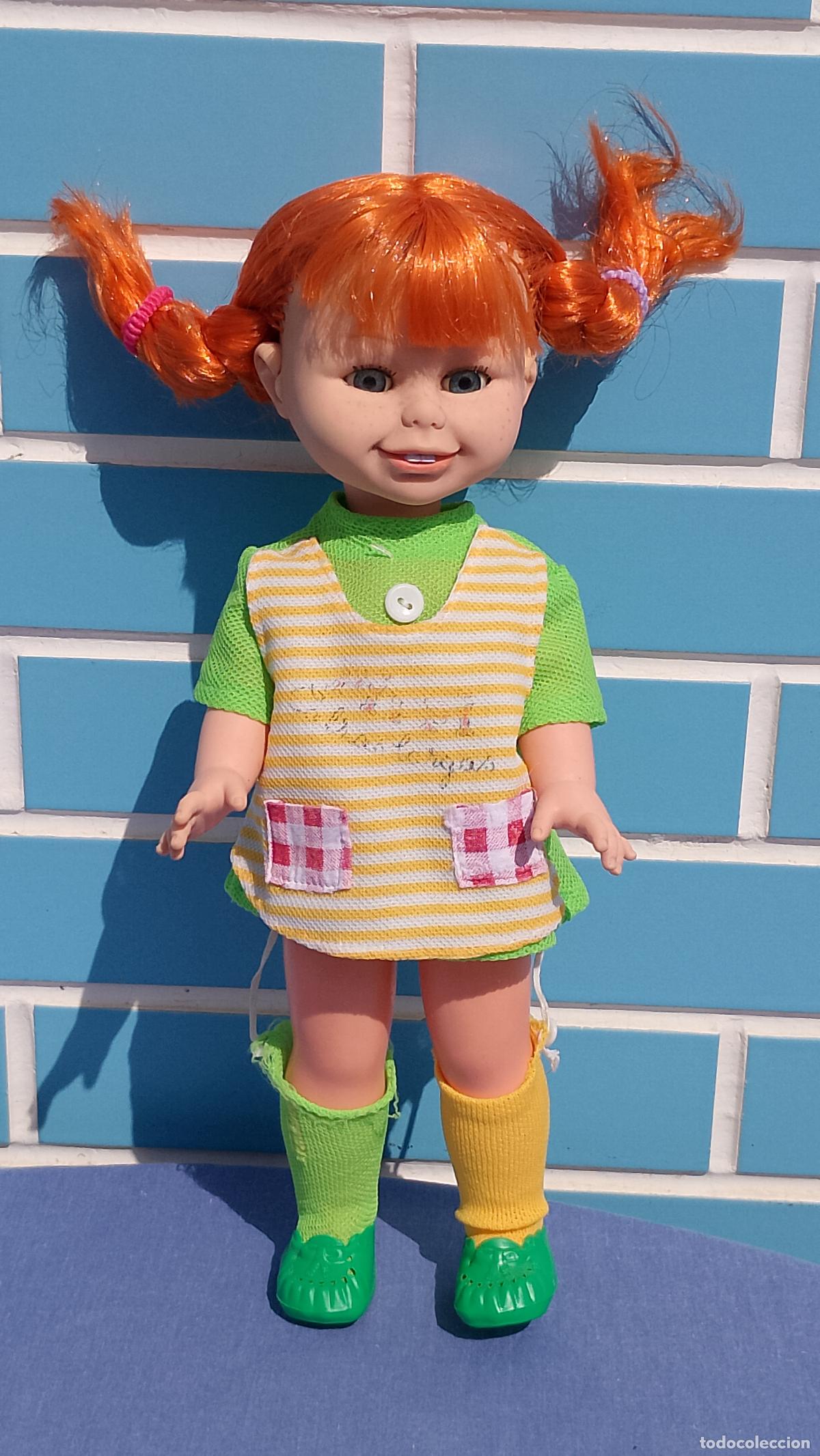 Mu&ntilde;ecas Espa&ntilde;olas Modernas: Antigua mu&ntilde;eca Pippi Calzaslargas de Toyse, a&ntilde;os 70