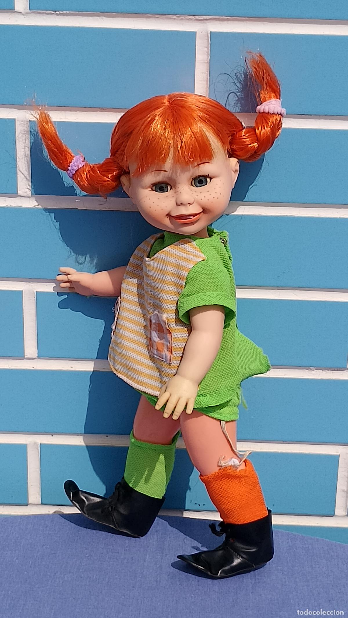 Mu&ntilde;ecas Espa&ntilde;olas Modernas: Antigua mu&ntilde;eca Pippi Calzaslargas de Toyse, a&ntilde;os 70