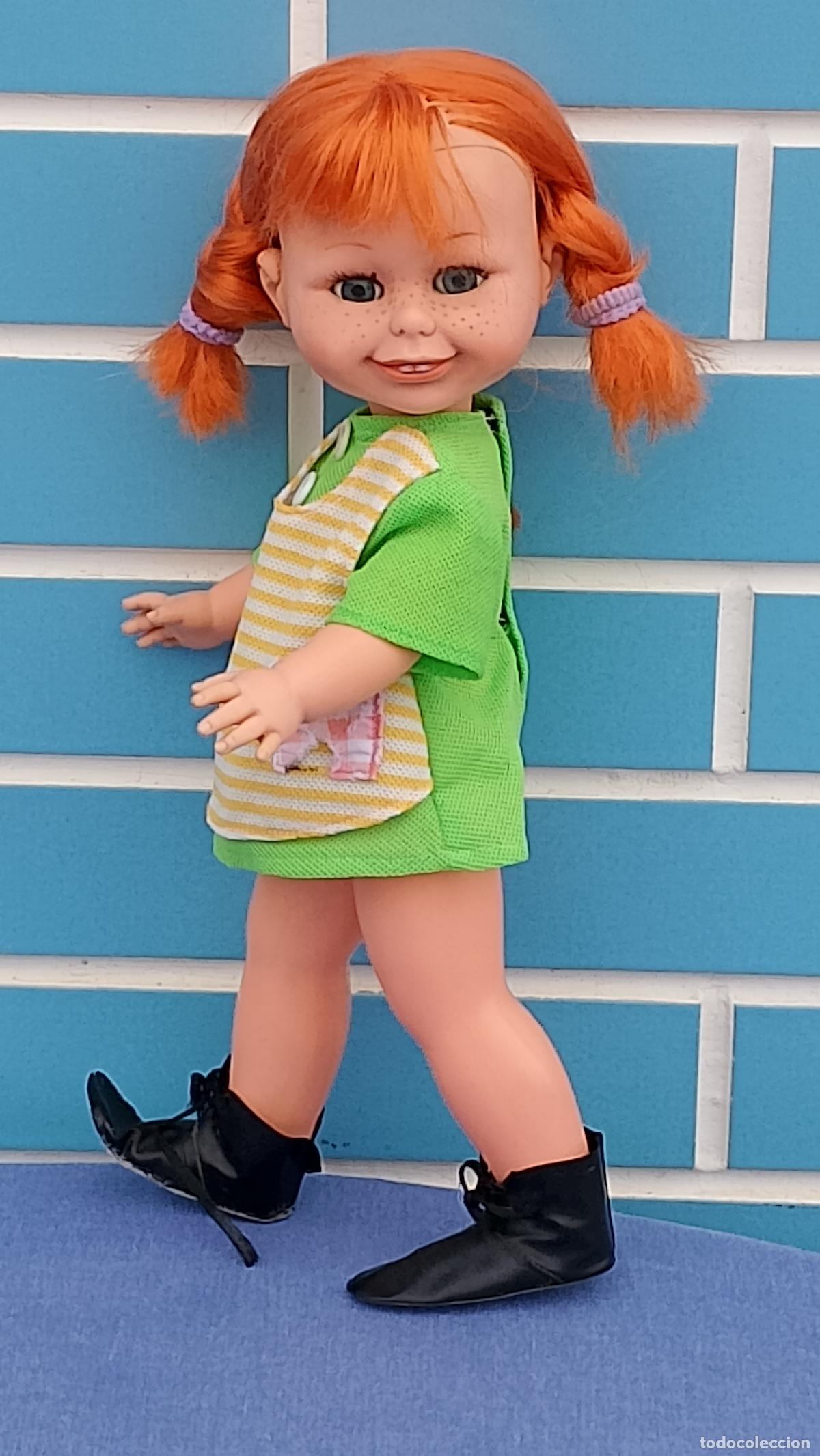Mu&ntilde;ecas Espa&ntilde;olas Modernas: Antigua mu&ntilde;eca Pippi Calzaslargas de Toyse, a&ntilde;os 70