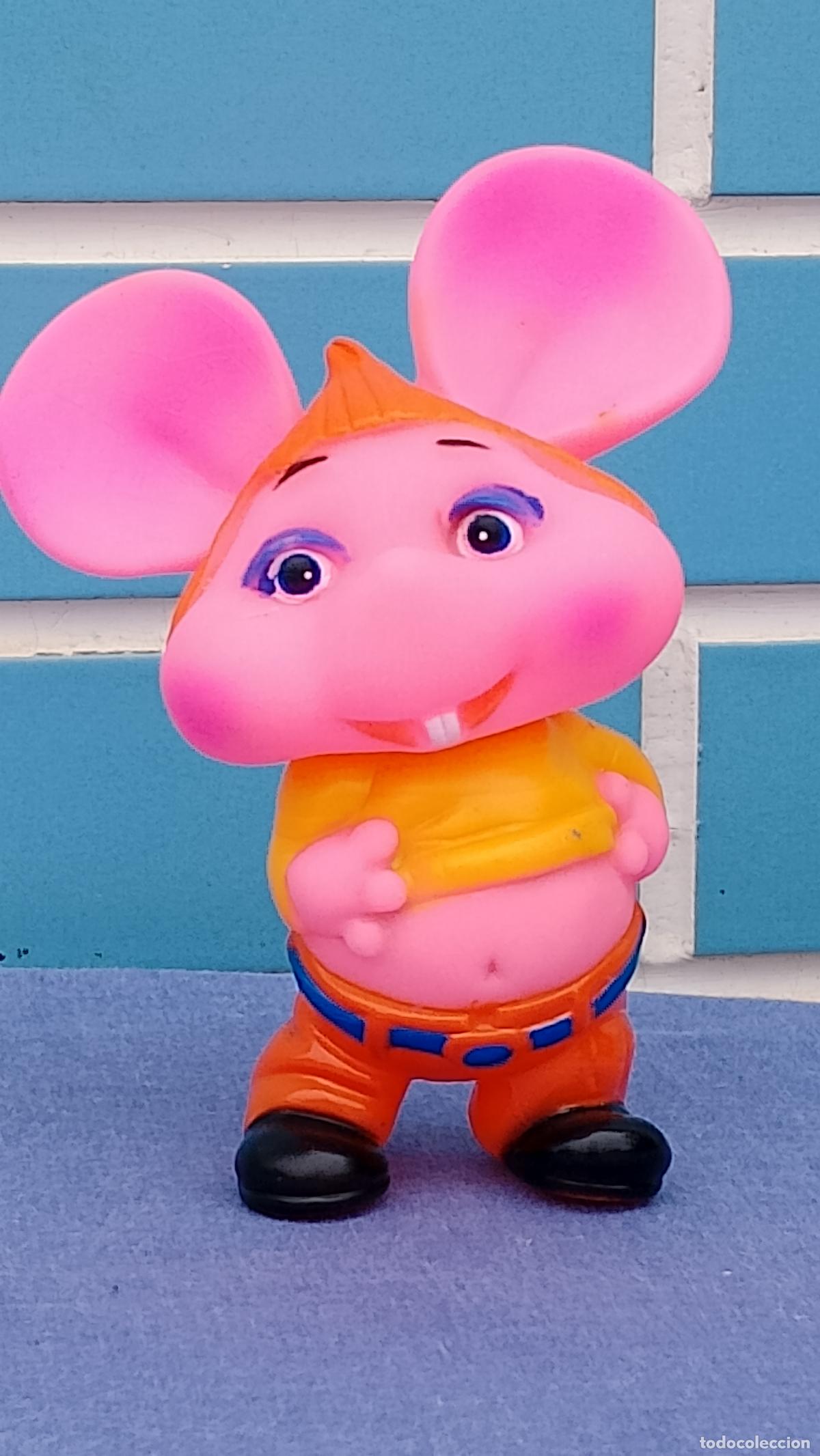 Mu&ntilde;ecas Espa&ntilde;olas Modernas: Antiguo mu&ntilde;eco Topo Gigio de goma de 14 cm