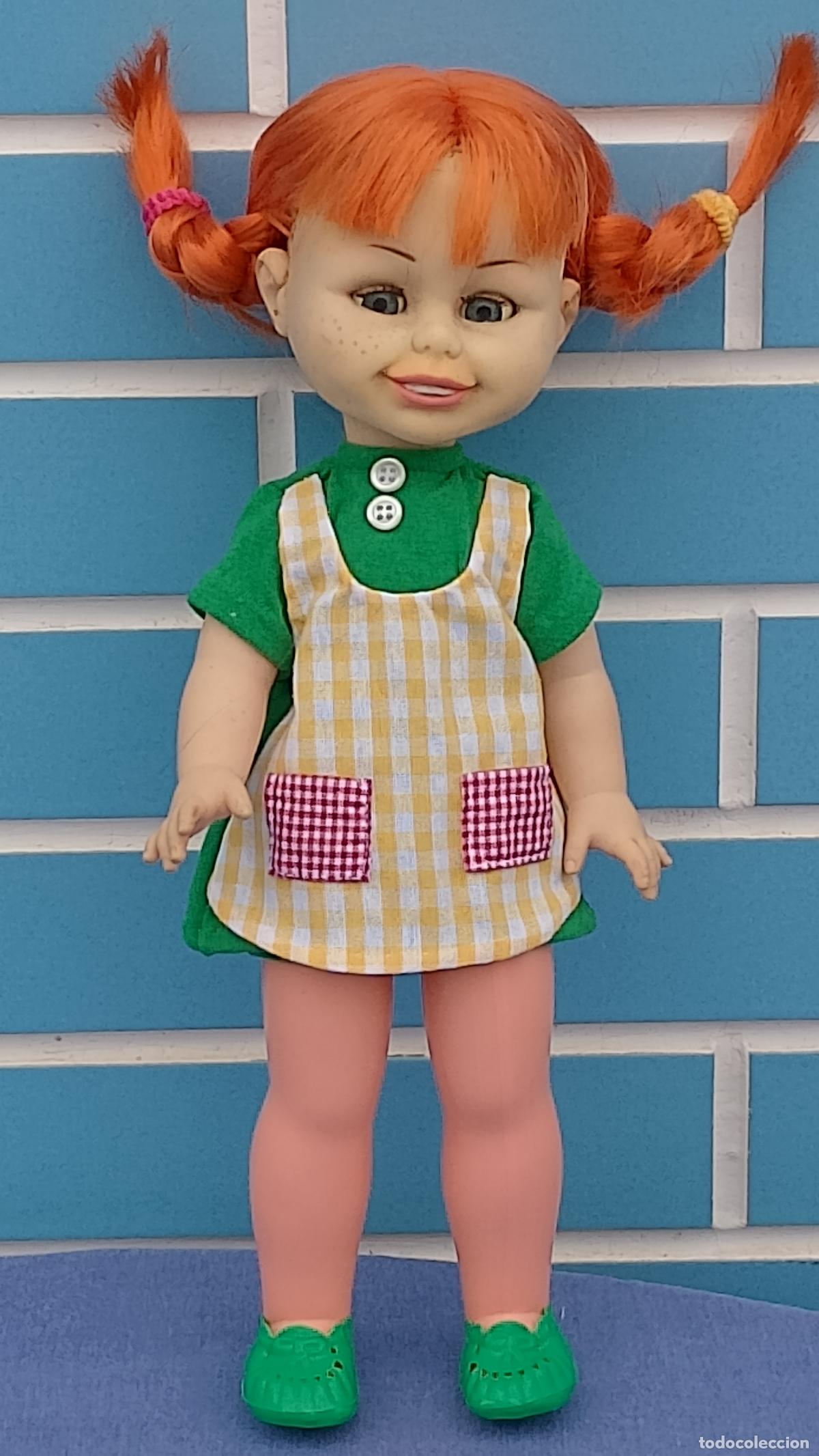 Mu&ntilde;ecas Espa&ntilde;olas Modernas: Antigua mu&ntilde;eca Pippi Calzaslargas de Toyse, a&ntilde;os 70