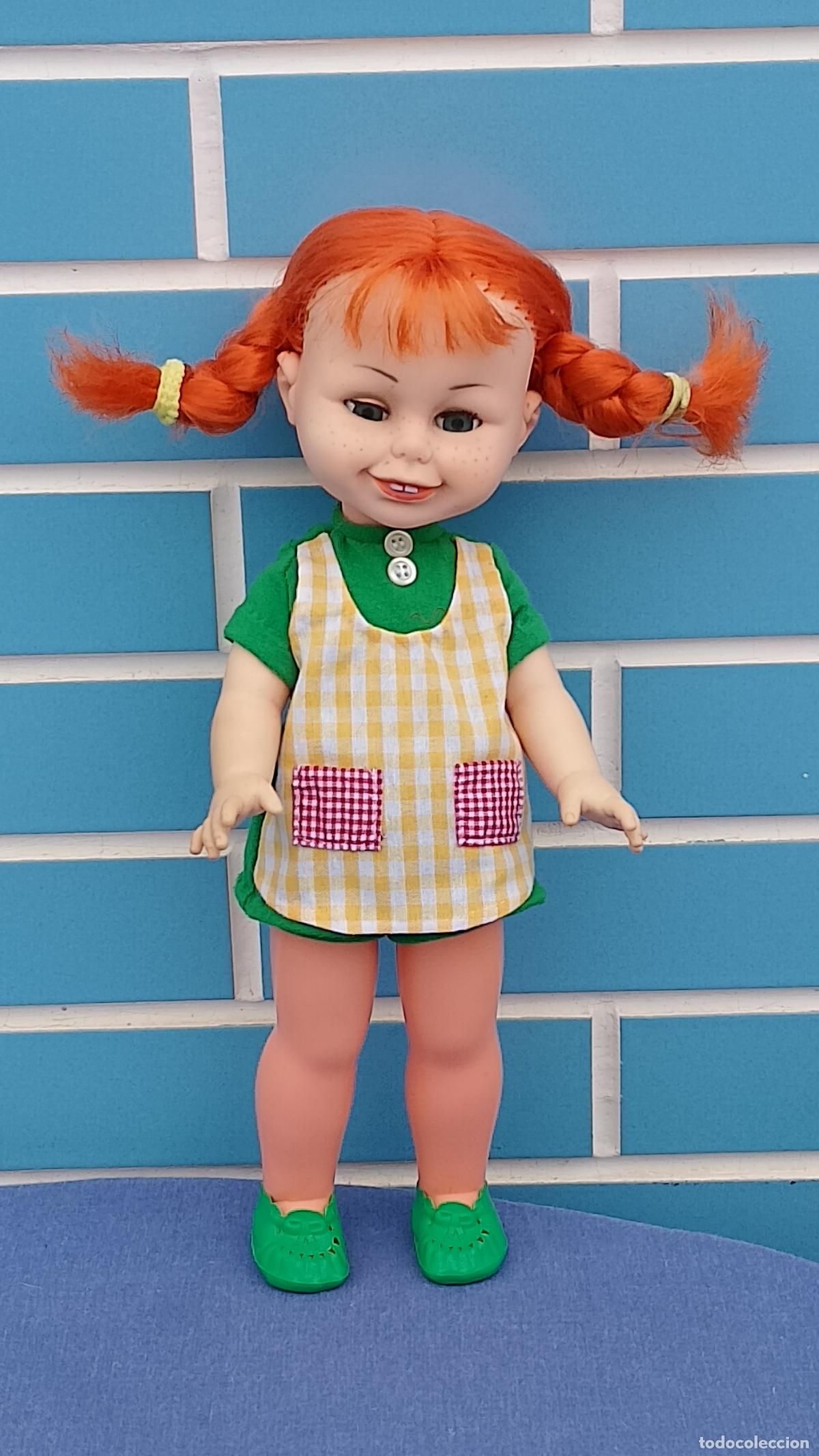 Mu&ntilde;ecas Espa&ntilde;olas Modernas: Antigua mu&ntilde;eca Pippi Calzaslargas de Toyse, a&ntilde;os 70