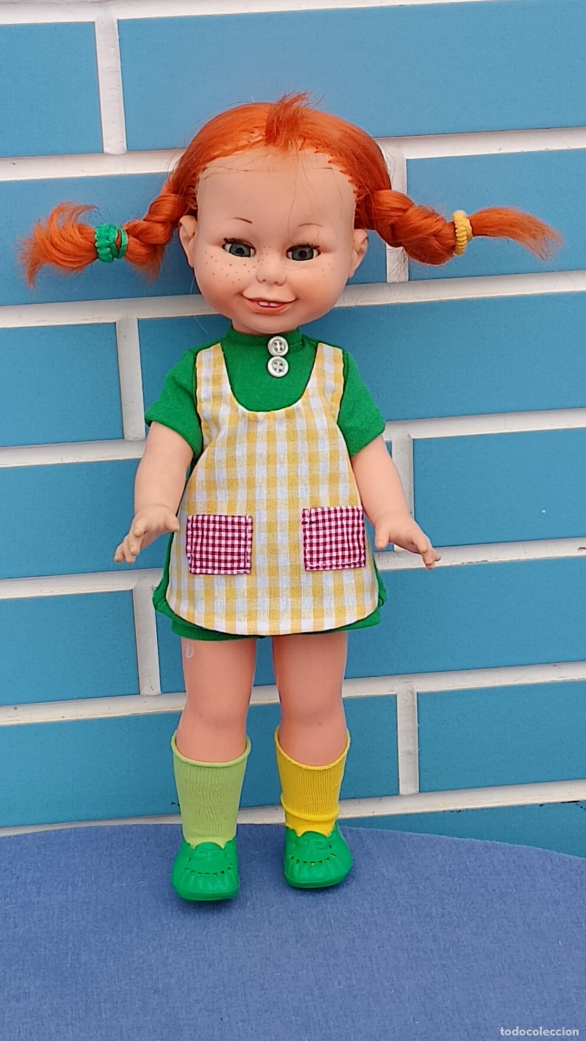 Mu&ntilde;ecas Espa&ntilde;olas Modernas: Antigua mu&ntilde;eca Pippi Calzaslargas de Toyse, a&ntilde;os 70