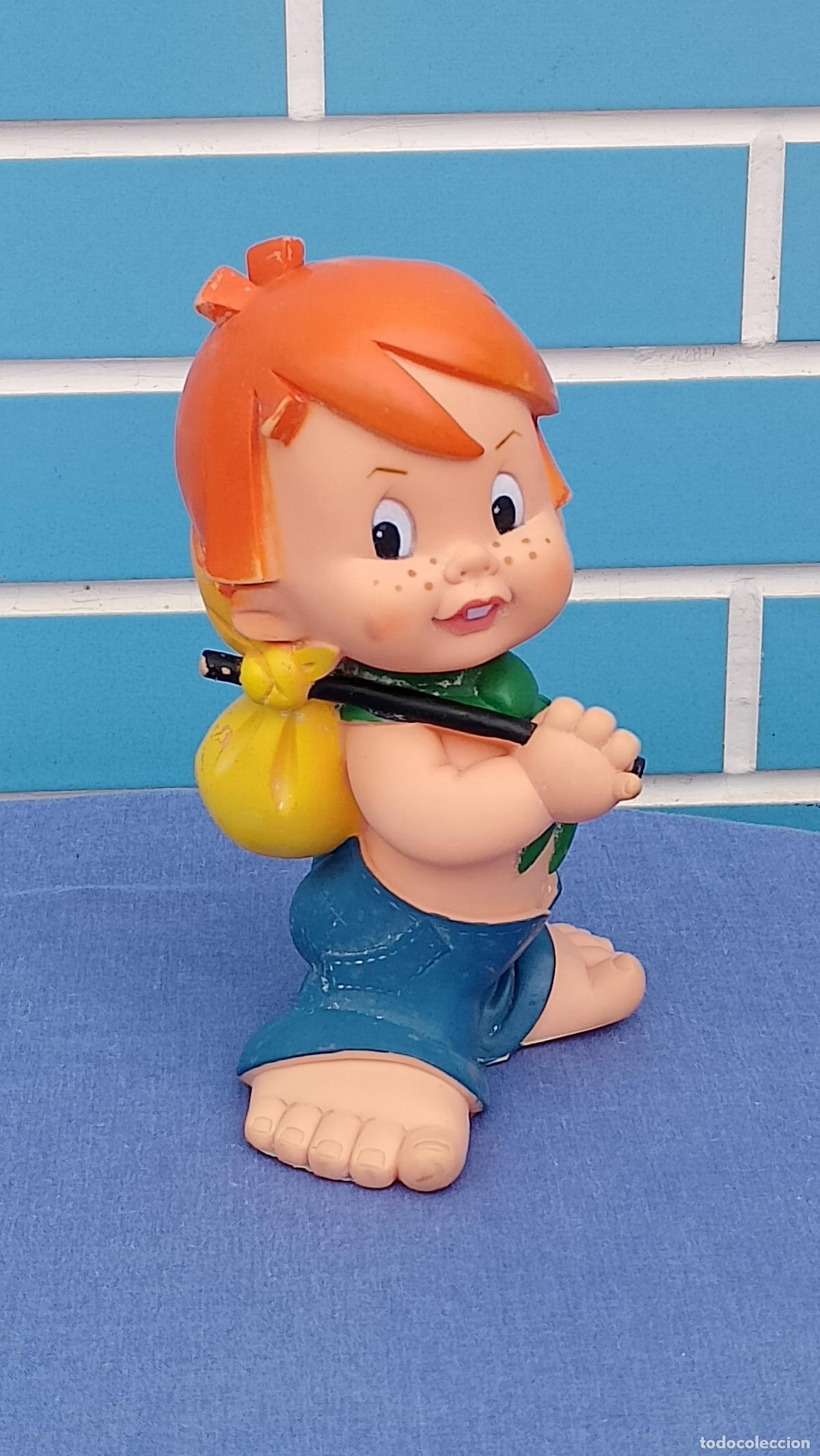 Mu&ntilde;ecas Espa&ntilde;olas Modernas: Antiguo mu&ntilde;eco juguete de goma Ni&ntilde;o aventurero vagabundo Colecci&oacute;n Typo's de b.b., a&ntilde;os 70