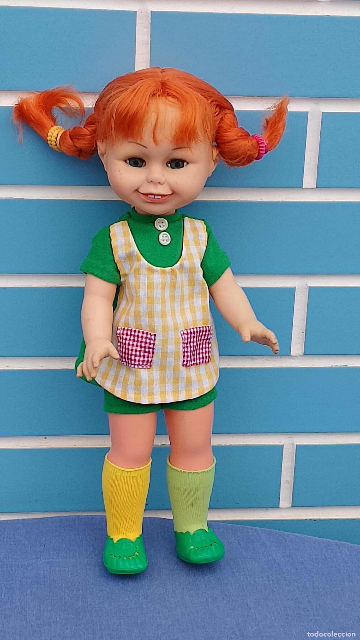 Mu&ntilde;ecas Espa&ntilde;olas Modernas: Antigua mu&ntilde;eca Pippi Calzaslargas de Toyse, a&ntilde;os 70