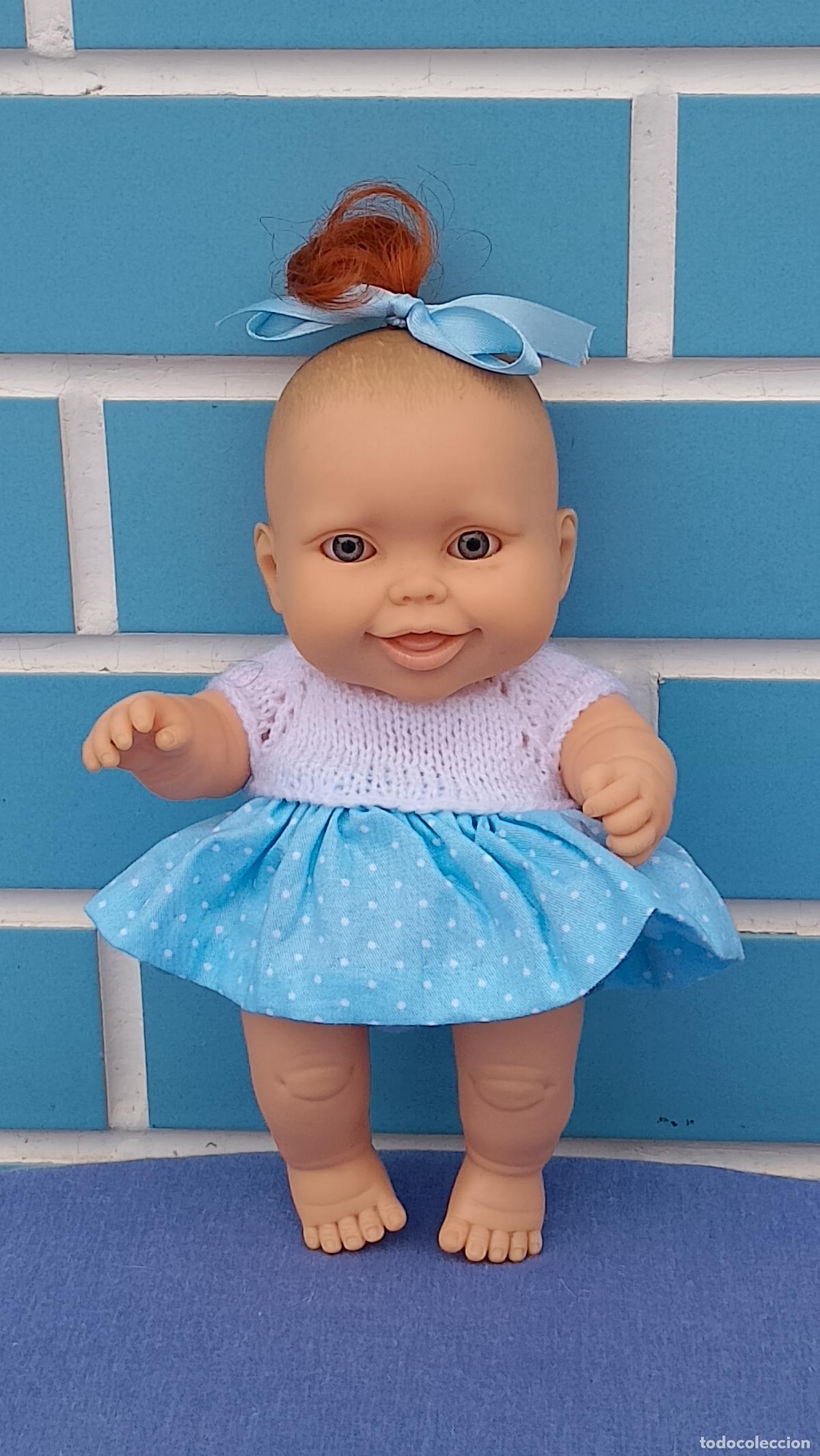 Mu&ntilde;ecas Espa&ntilde;olas Modernas: Antigua mu&ntilde;eca beb&eacute; de goma Gordi pelirroja de 20 cm