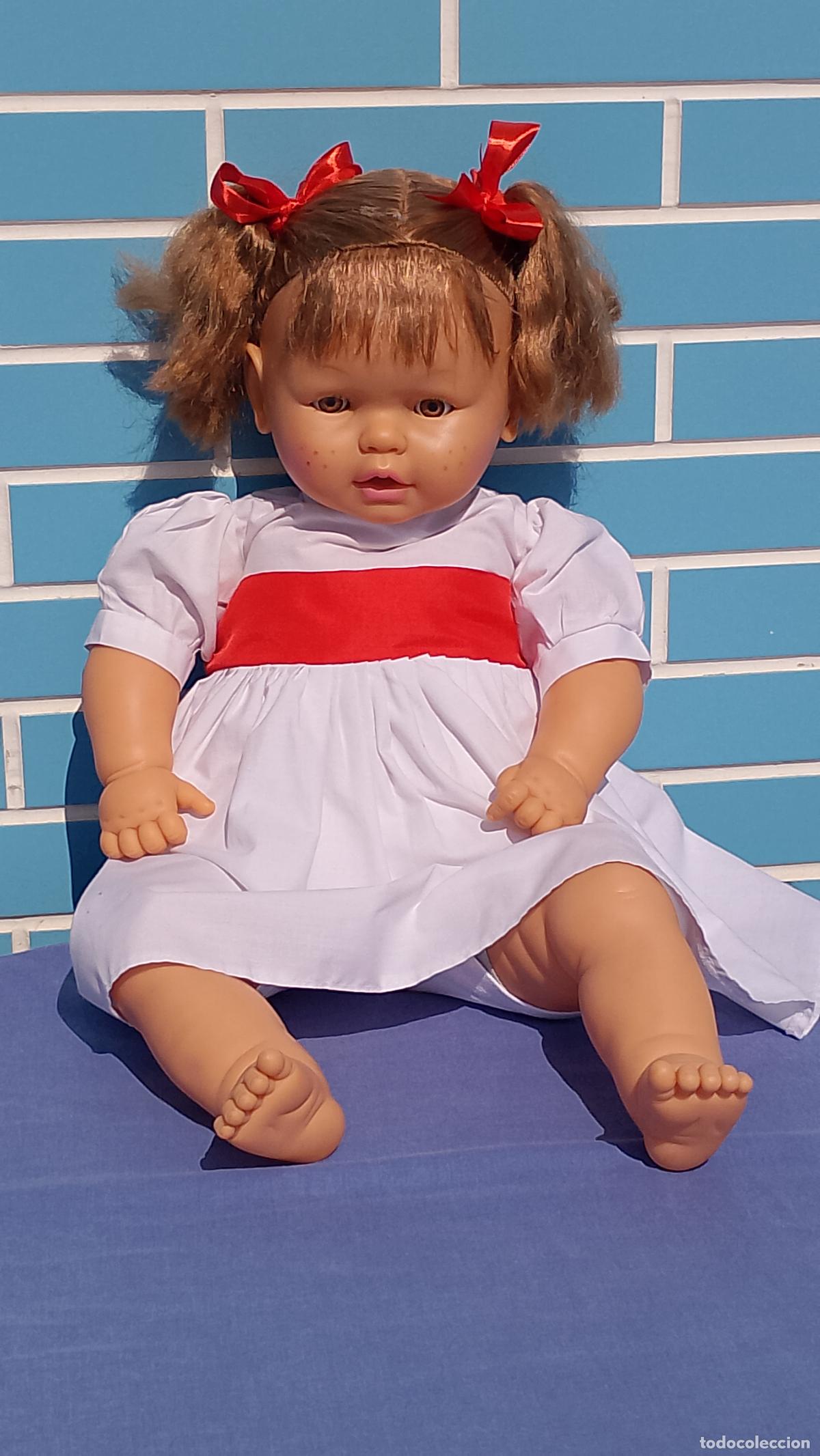 Mu&ntilde;ecas Espa&ntilde;olas Modernas: Antigua mu&ntilde;eca beb&eacute; muy grande de B.B. de 69 cm