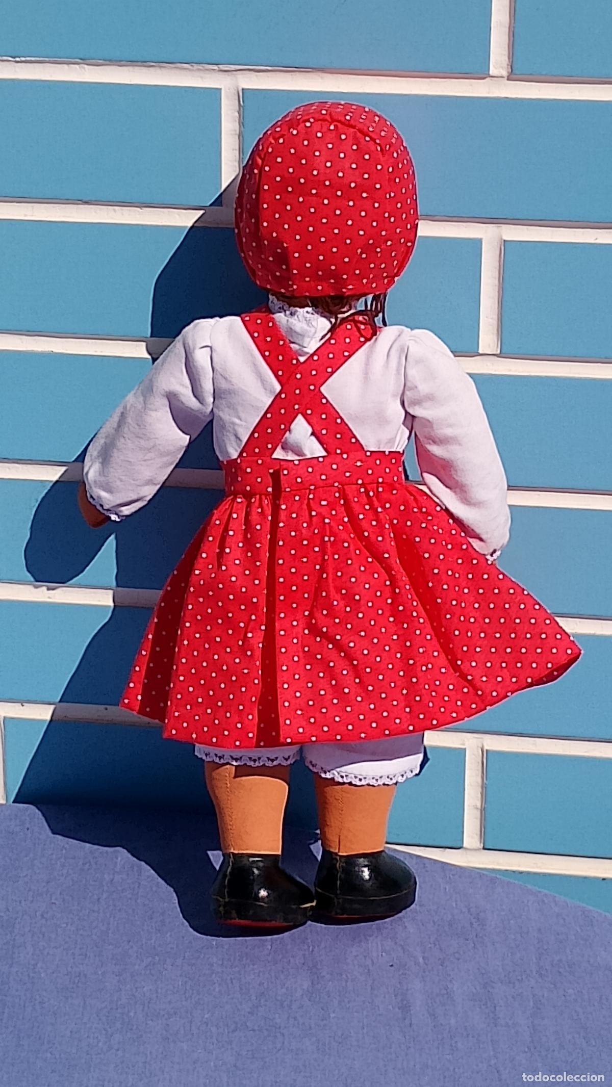 Mu&ntilde;ecas espa&ntilde;olas modernas: Antigua mu&ntilde;eca de tela con cara de celuloide - Foto 3