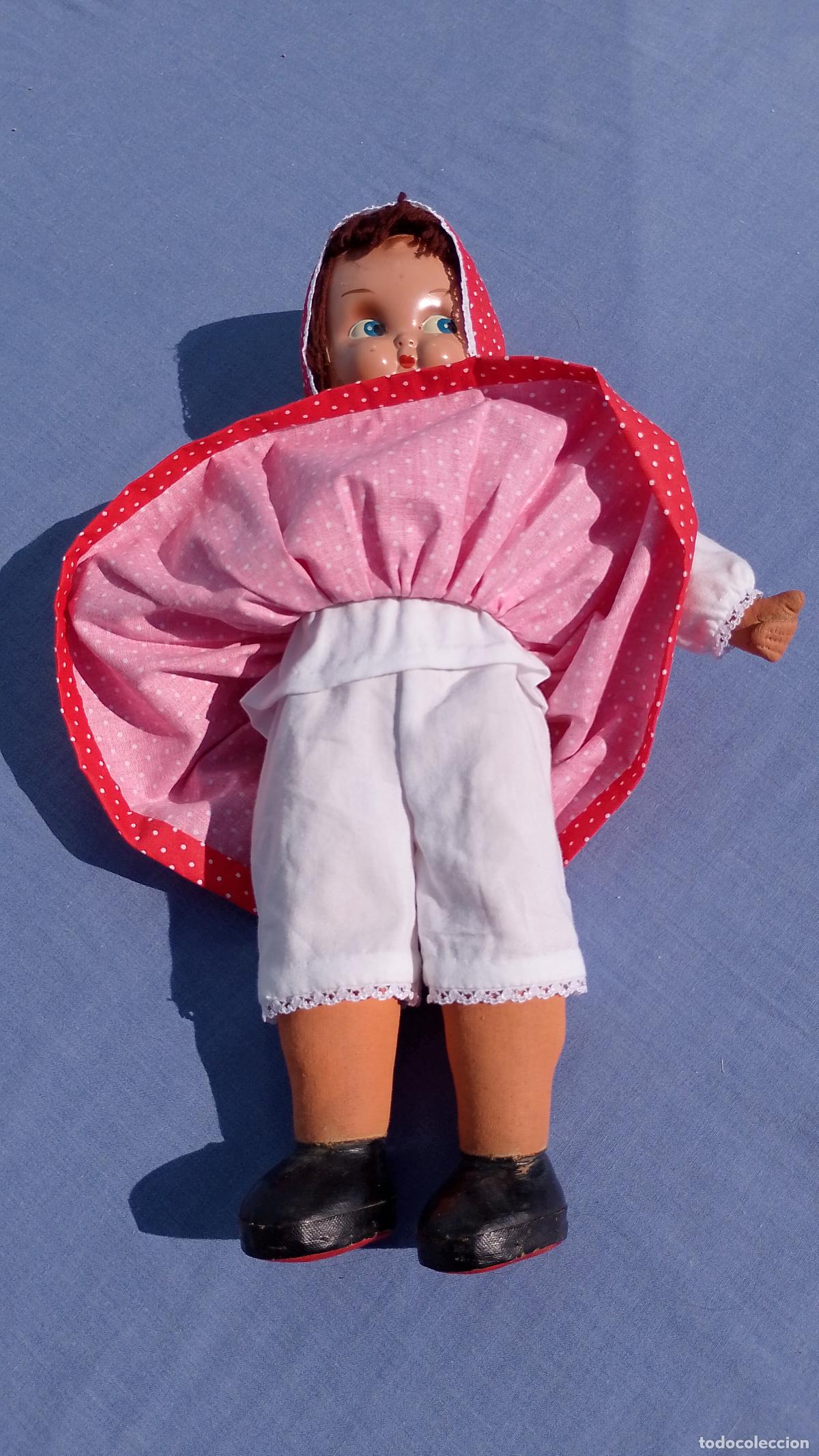 Mu&ntilde;ecas espa&ntilde;olas modernas: Antigua mu&ntilde;eca de tela con cara de celuloide - Foto 7