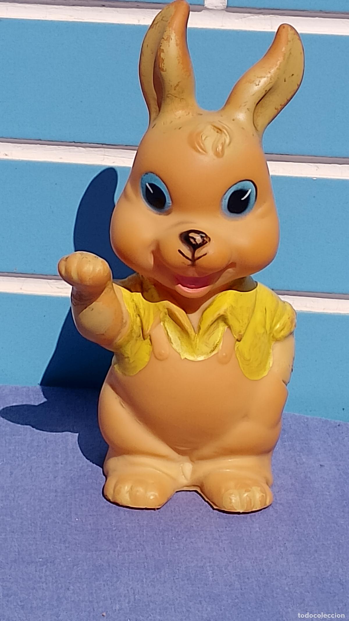 Mu&ntilde;ecas Espa&ntilde;olas Modernas: Antiguo mu&ntilde;eco de coma conejo conejito saludando