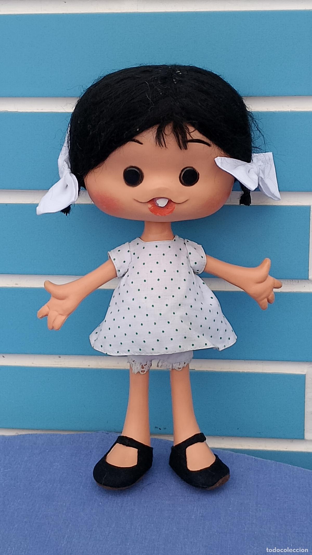 Mu&ntilde;ecas Espa&ntilde;olas Modernas: Antigua mu&ntilde;eca Colitas de la familia Teler&iacute;n, Vamos a la cama, a&ntilde;os 60