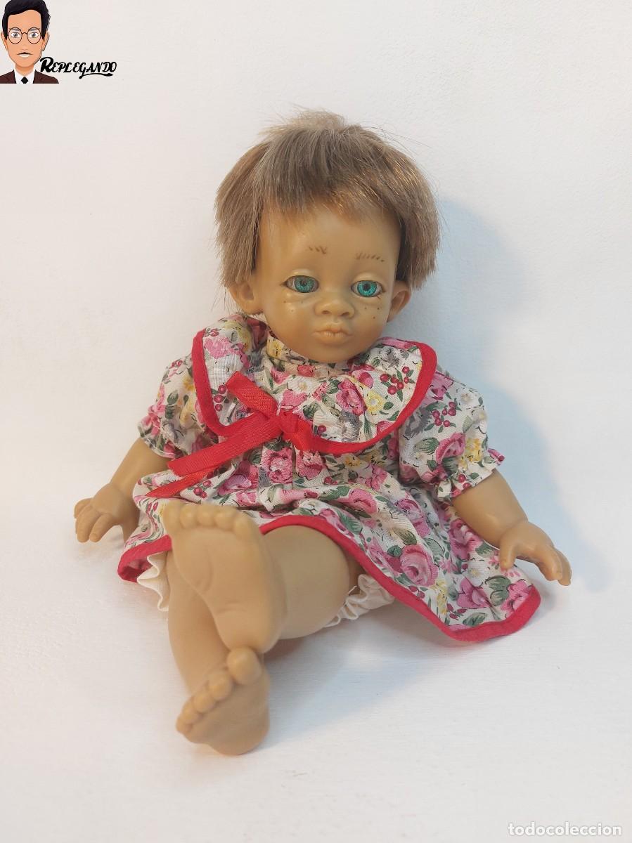 Mu&ntilde;ecas Espa&ntilde;olas Modernas: MU&Ntilde;ECA GESTITOS VESTIDO FLORES / D&acute;ANTON JOS / A&Ntilde;OS 90 VINTAGE (SIMILAR PAOLA REINA O PEP CATAL&Aacute;)