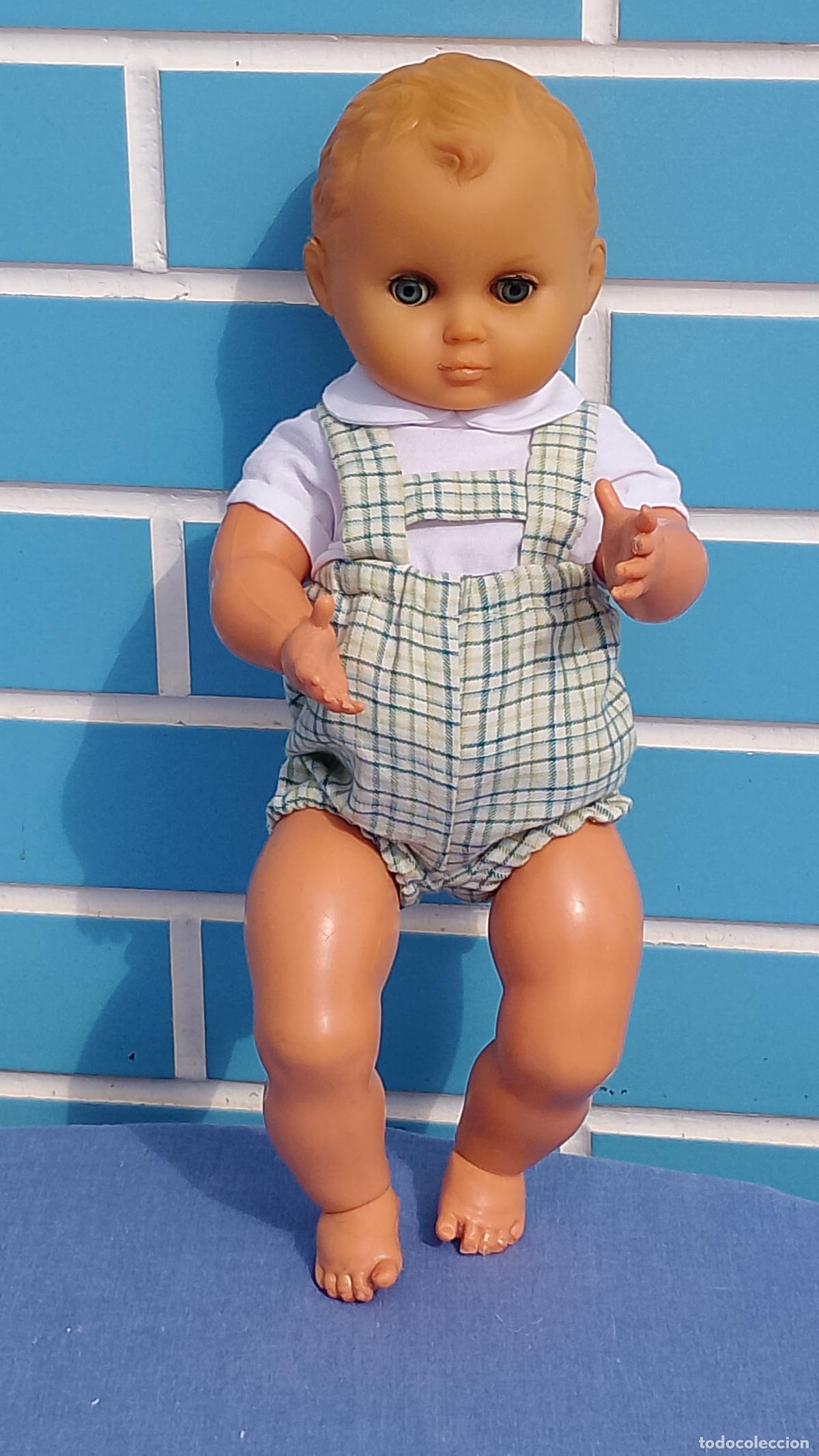 Mu&ntilde;ecas Espa&ntilde;olas Modernas: Antiguo mu&ntilde;eco beb&eacute; de Novo Gama Delta de los a&ntilde;os 50 de 33 cm