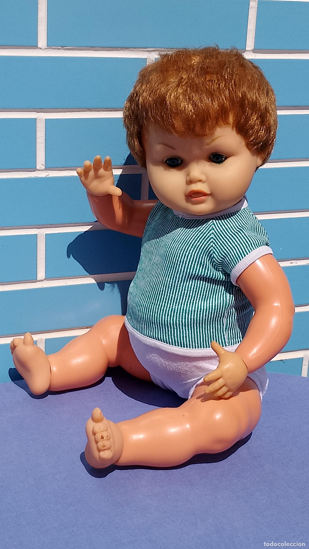 Mu&ntilde;ecas Espa&ntilde;olas Modernas: Antiguo mu&ntilde;eco beb&eacute; Valent&iacute;n de Novo Gama de 56 cm de los a&ntilde;os 60