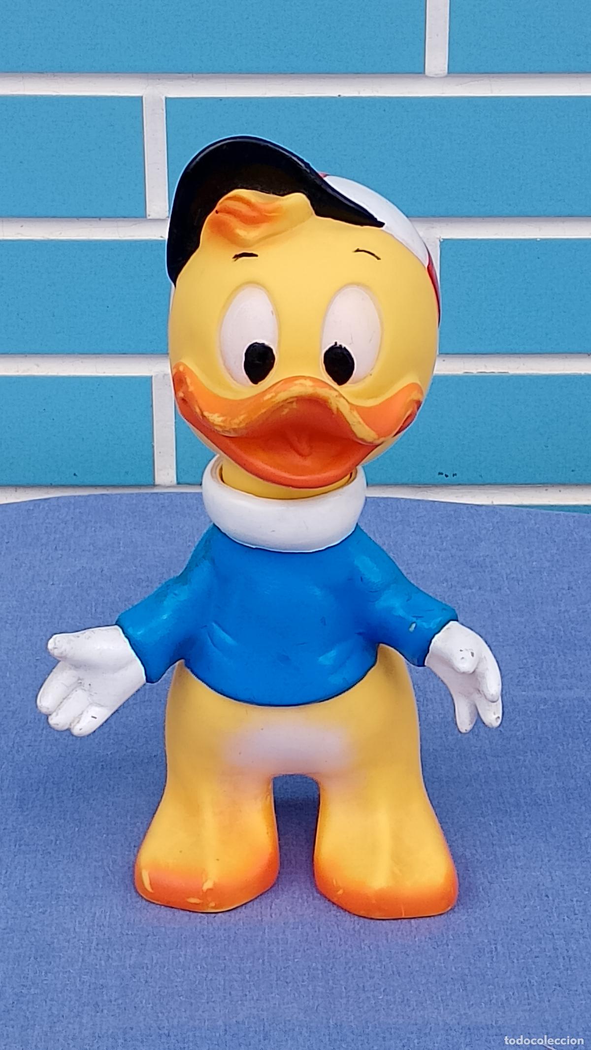 Mu&ntilde;ecas Espa&ntilde;olas Modernas: Antiguo mu&ntilde;eco de goma sobrinito Jorgito sobrino Louie del Pato Donald de Disney