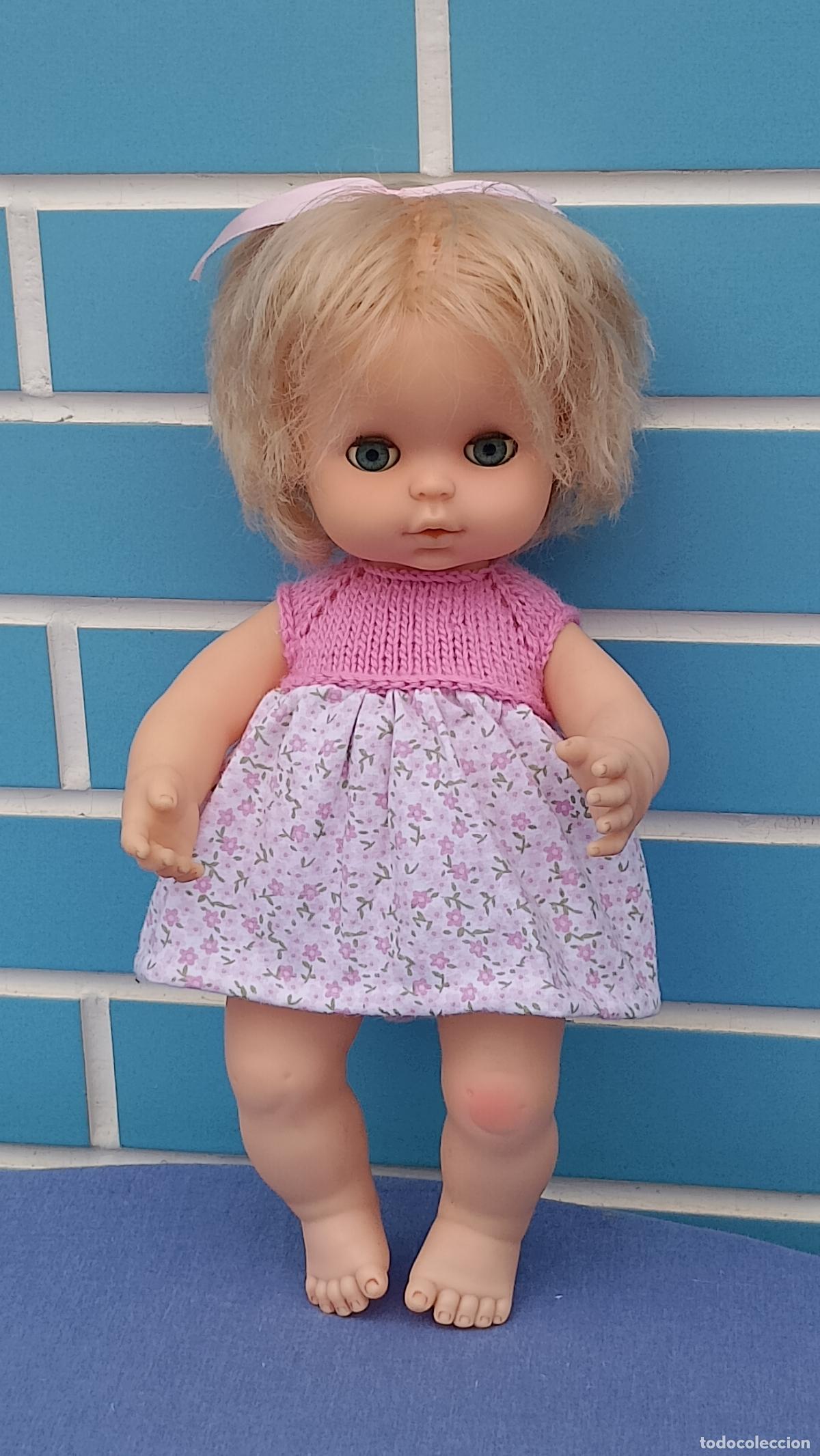 Mu&ntilde;ecas Espa&ntilde;olas Modernas: Antigua mu&ntilde;eca beb&eacute; Pupitas de Toyse, hermana de Mocosete