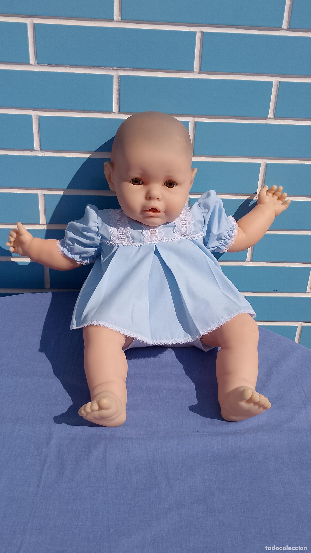 Mu&ntilde;ecas Espa&ntilde;olas Modernas: Mu&ntilde;eco Minene el Reci&eacute;n Nacido de Berjusa a&ntilde;os 80 de 60 cm
