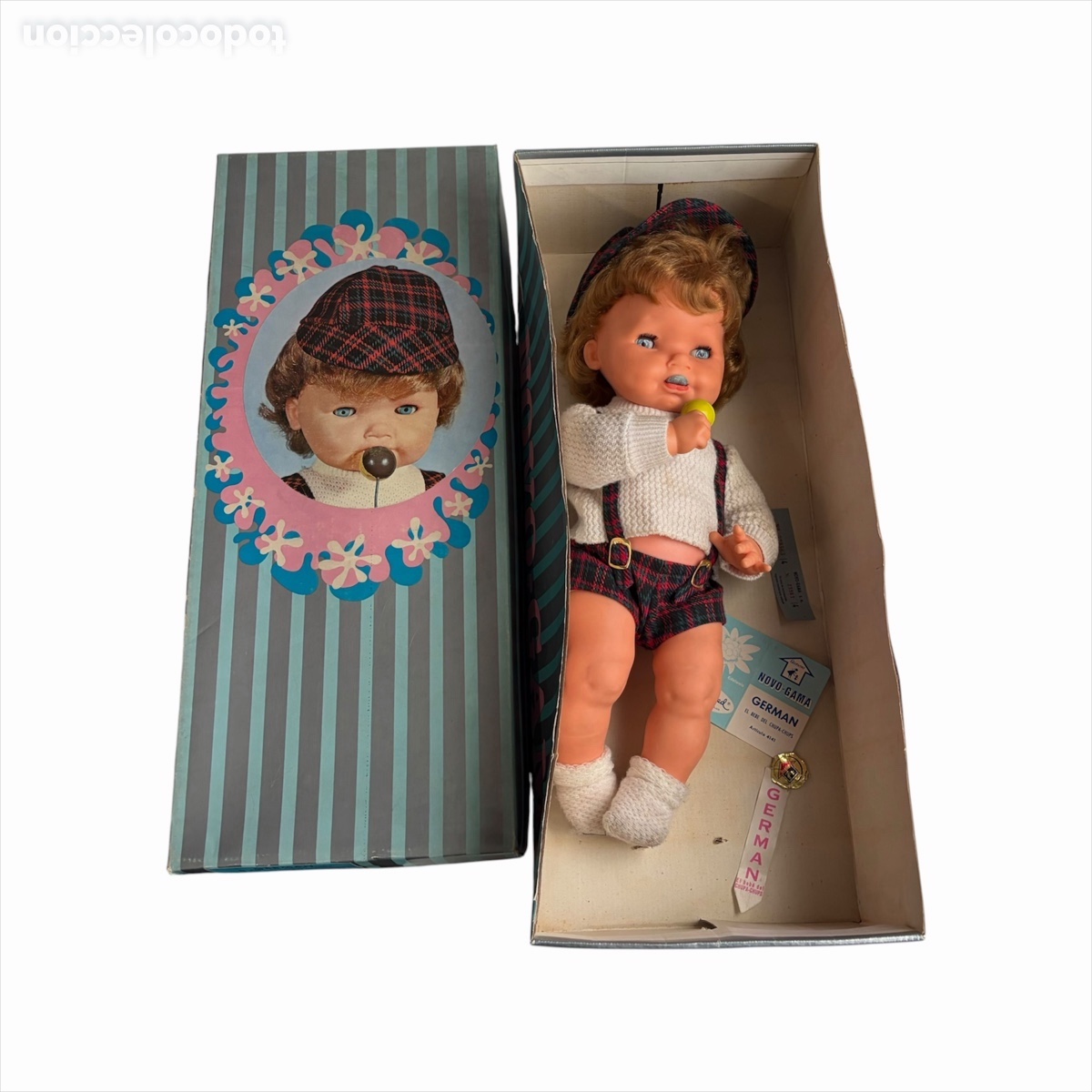 Mu&ntilde;ecas Espa&ntilde;olas Modernas: MU&Ntilde;ECO GERMAN CHUPA CHUPS DE NOVO GAMA EN SU CAJA ORIGINAL A&Ntilde;OS 60