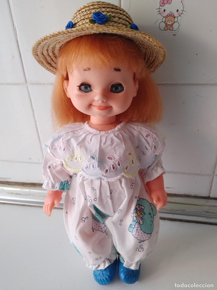 Mu&ntilde;ecas Espa&ntilde;olas Modernas: mu&ntilde;eca antigua cara feliz,a&ntilde;os 70,mide 35 ctm