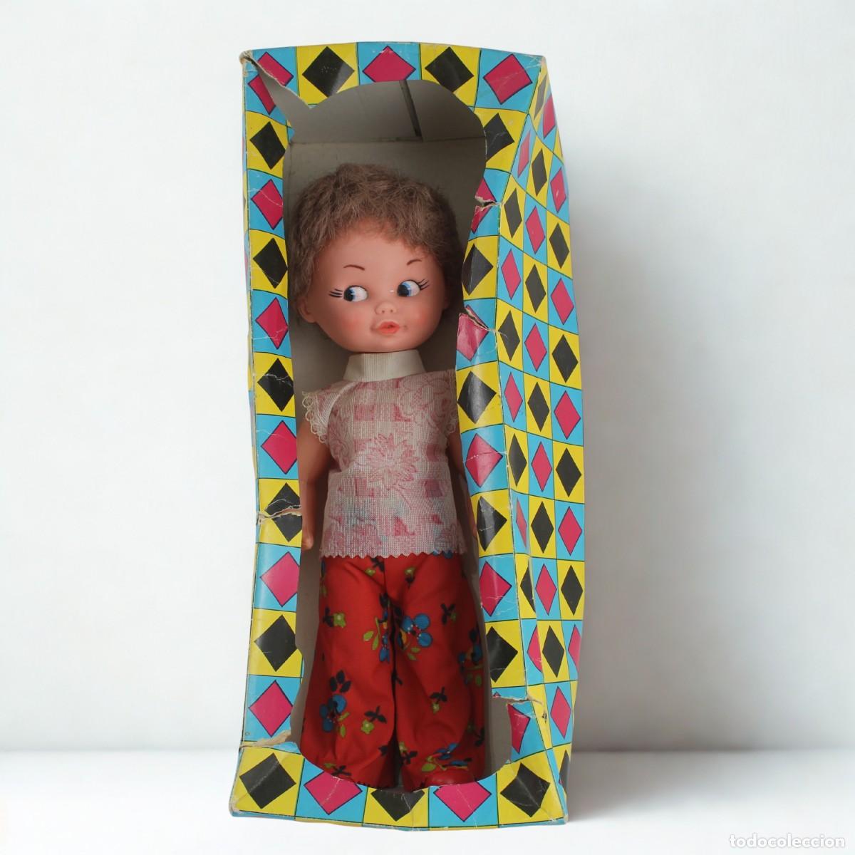 Mu&ntilde;ecas Espa&ntilde;olas Modernas: Mu&ntilde;eca Miber A&ntilde;os 70 Onil Alicante Vintage Con Caja Original Espa&ntilde;a