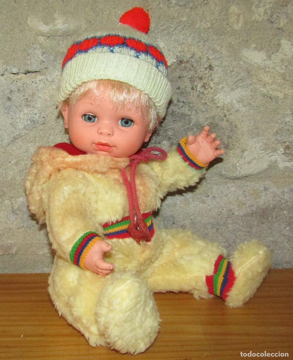 Mu&ntilde;ecas Espa&ntilde;olas Modernas: ANTIGUO MU&Ntilde;ECO BABY MOCOSETE, DE TOYSE - A&Ntilde;OS 70 - ROPA ORIGINAL