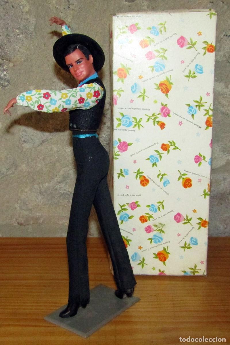 Mu&ntilde;ecas Espa&ntilde;olas Modernas: ANTIGUO MU&Ntilde;ECO FLAMENCO BAILAOR MODELO JUAN PONCE, DE MARIN. NUEVO Y EN SU CAJA ORIGINAL - 30cm