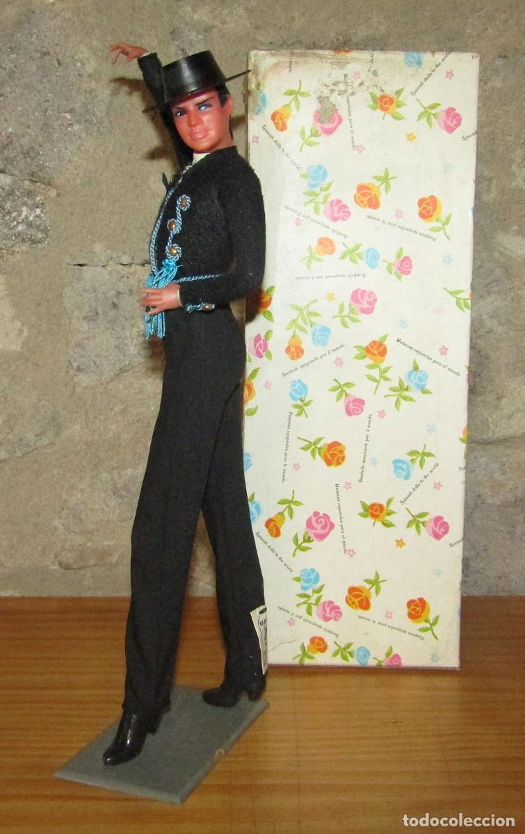 Mu&ntilde;ecas Espa&ntilde;olas Modernas: ANTIGUO MU&Ntilde;ECO BAILAOR FLAMENCO ANTONIO ARACENA, DE MARIN - AZUL - 30cm