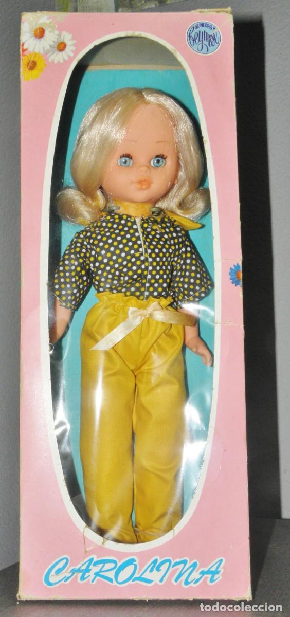 Mu&ntilde;ecas Espa&ntilde;olas Modernas: Mu&ntilde;eca carolina de Beymol en caja a&ntilde;os 70
