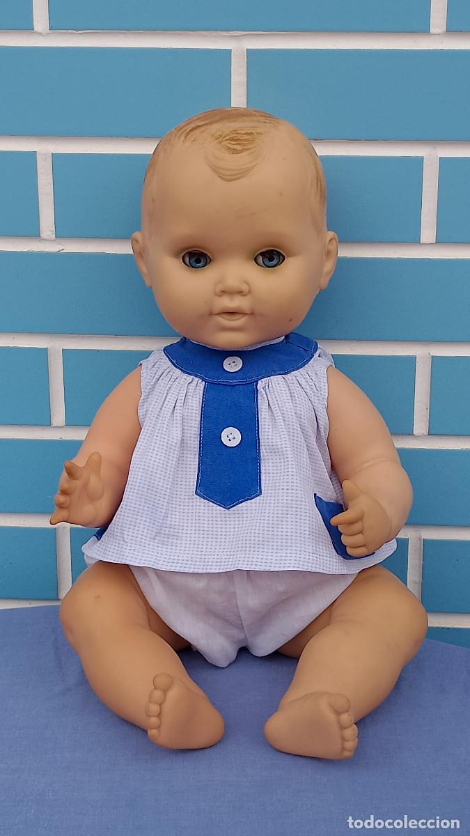 Mu&ntilde;ecas Espa&ntilde;olas Modernas: Antiguo mu&ntilde;eco beb&eacute; Alfredito de Novo Gama Delta, tama&ntilde;o grande 48 cm