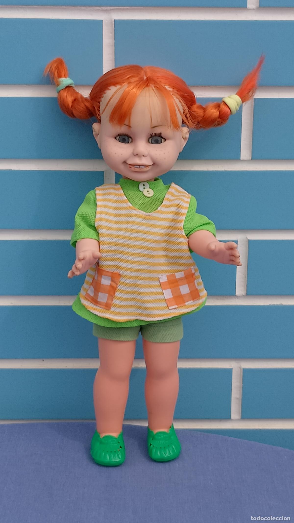 Mu&ntilde;ecas Espa&ntilde;olas Modernas: Antigua mu&ntilde;eca Pippi Calzaslargas de Toyse, a&ntilde;os 70