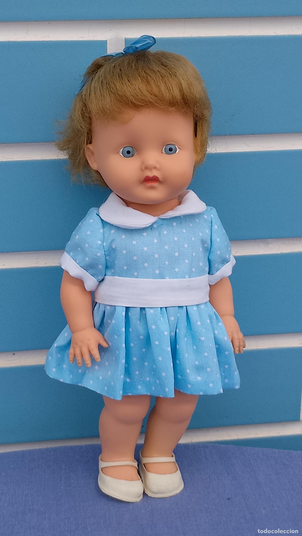 Mu&ntilde;ecas Espa&ntilde;olas Modernas: Antigua mu&ntilde;eca francesa de Geg&eacute; de goma, a&ntilde;os 60