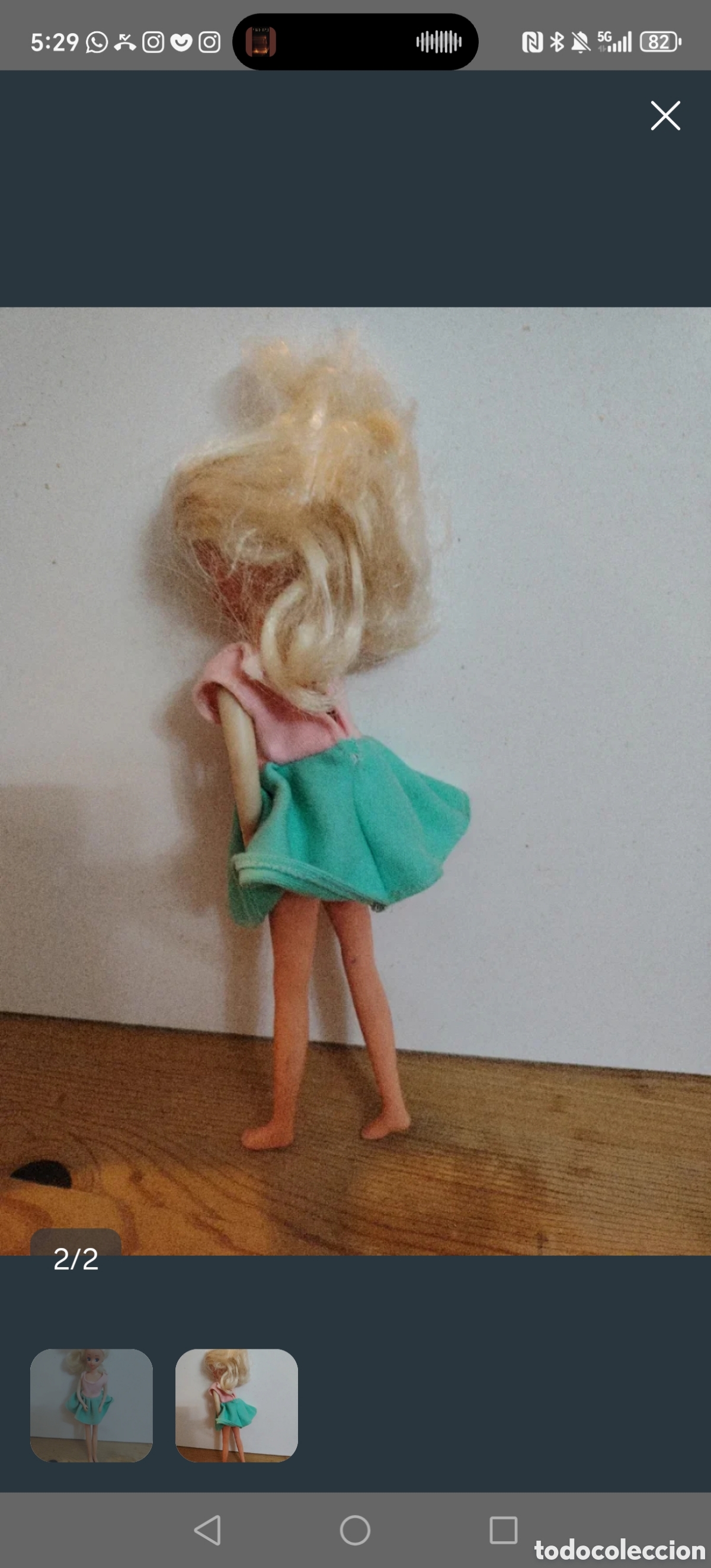 Mu&ntilde;ecas Espa&ntilde;olas Modernas: Mu&ntilde;eca chabel rubia vestido rosa verde