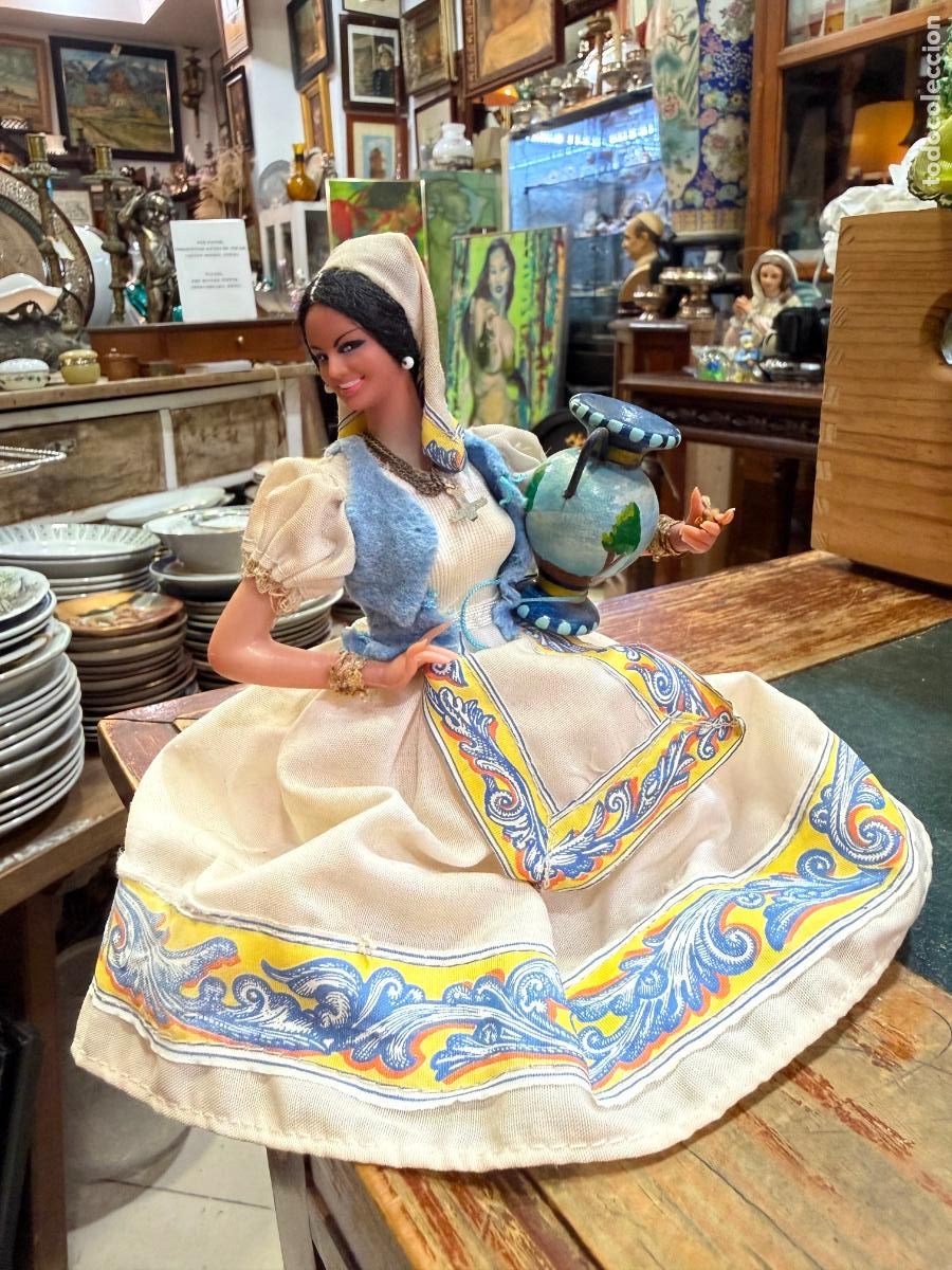 Mu&ntilde;ecas Espa&ntilde;olas Modernas: ANTIGUA MU&Ntilde;ECA DE MARIN CON TRAJE REGIONAL - SERIE MEDIDA 22 CM