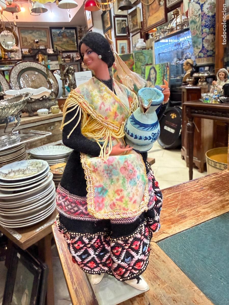 Mu&ntilde;ecas Espa&ntilde;olas Modernas: ANTIGUA MU&Ntilde;ECA DE MARIN CON TRAJE REGIONAL - SERIE MEDIDA 22 CM