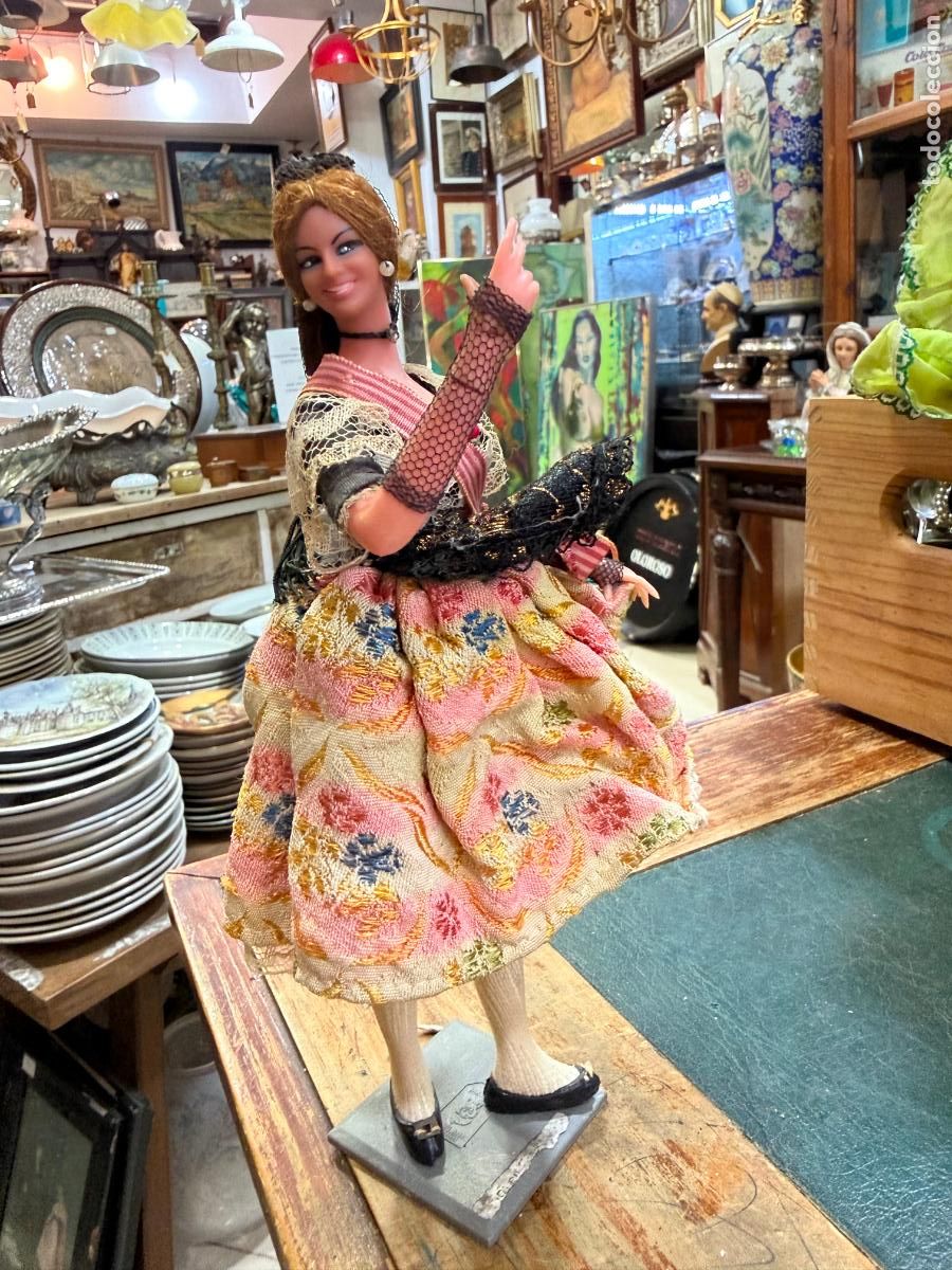 Mu&ntilde;ecas Espa&ntilde;olas Modernas: ANTIGUA MU&Ntilde;ECA DE MARIN CON TRAJE REGIONAL - SERIE MEDIDA 22 CM
