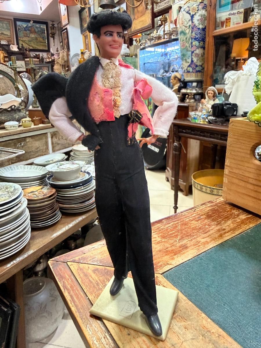 Mu&ntilde;ecas Espa&ntilde;olas Modernas: ANTIGUO MU&Ntilde;ECO DE MARIN CON TRAJE REGIONAL - SERIE MEDIDA 27 CM