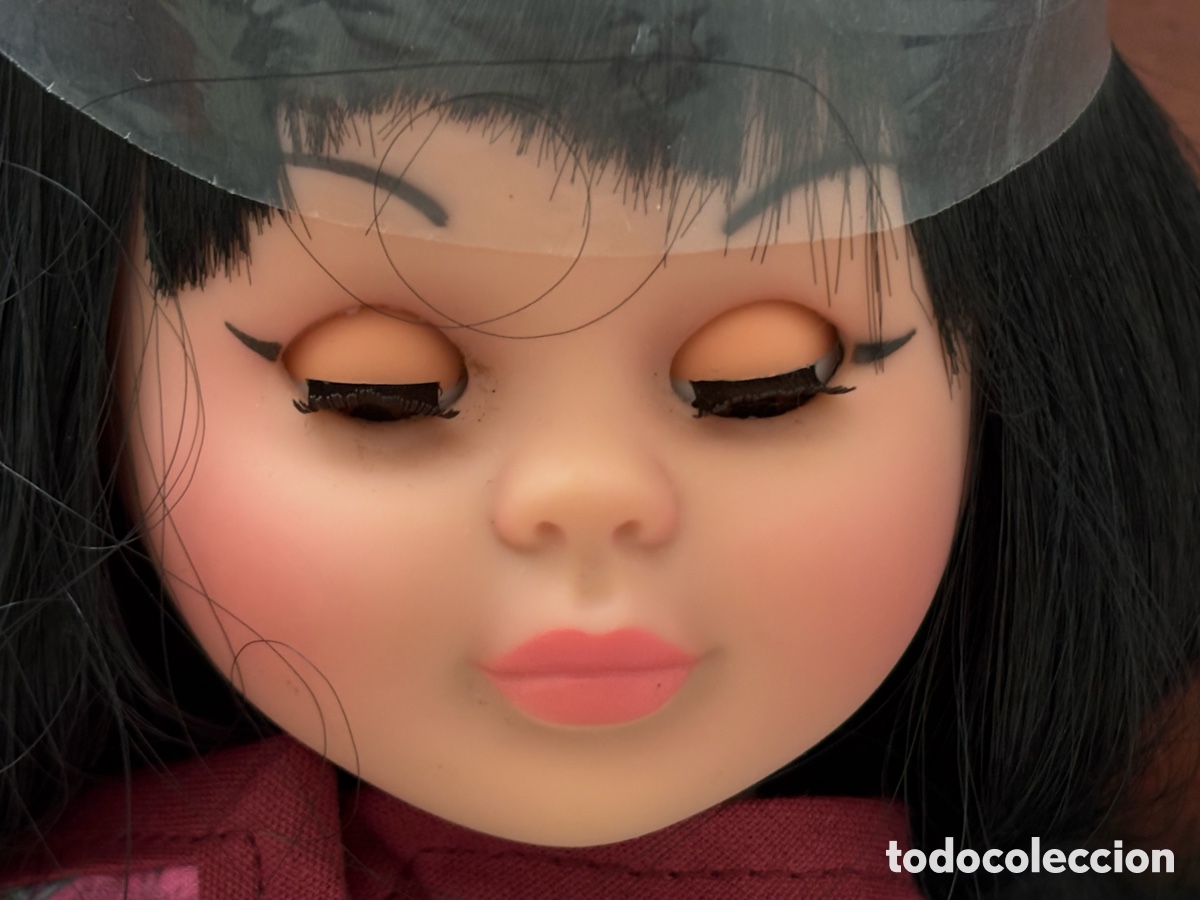 Bonecas Espanholas Modernas: Mu&ntilde;eca Kika Pepa oriental gheisa, tipo Nancy, pelo negro muy largo, en perfecto estado