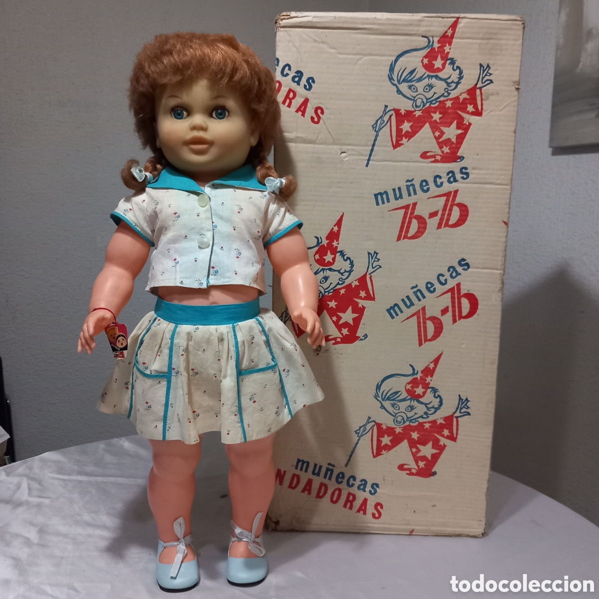 Mu&ntilde;ecas Espa&ntilde;olas Modernas: ANTIGUA MU&Ntilde;ECA ROSELA de JUGUETES TYBER A&Ntilde;OS 60's EN CAJA