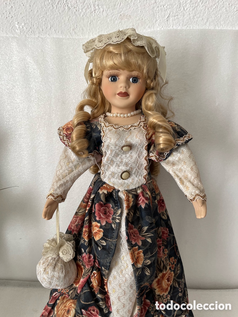 Mu&ntilde;ecas Espa&ntilde;olas Modernas: Mu&ntilde;eca de Porcelana (45cm)