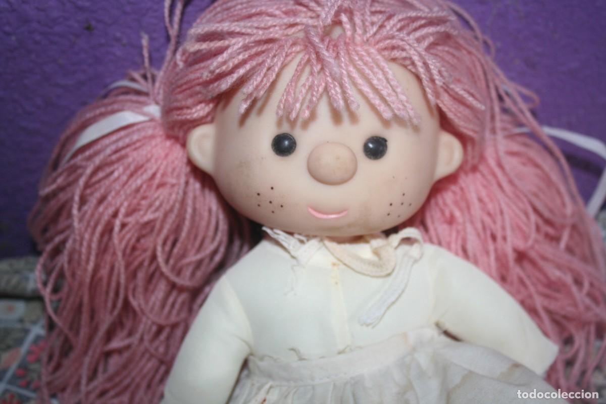 Mu&ntilde;ecas espa&ntilde;olas modernas: mu&ntilde;eca joy pelo lana rosa - Foto 2