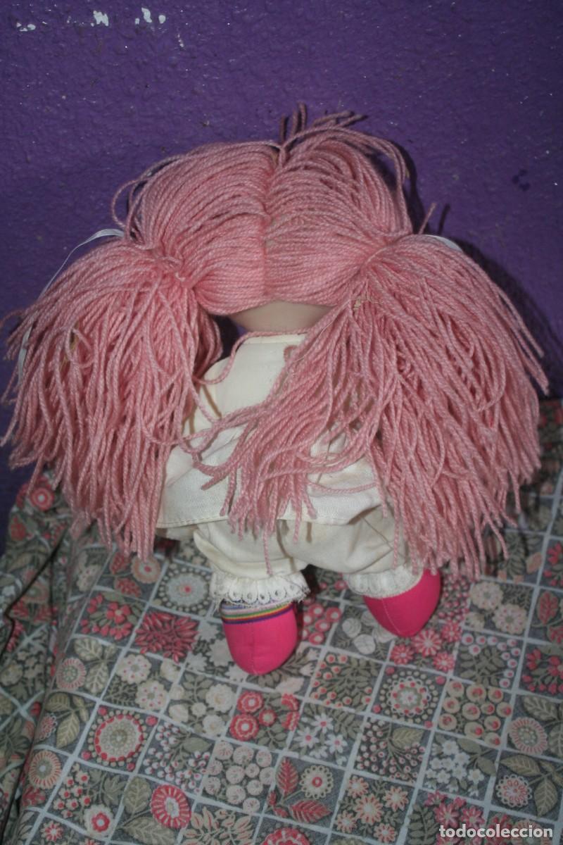 Mu&ntilde;ecas espa&ntilde;olas modernas: mu&ntilde;eca joy pelo lana rosa - Foto 5