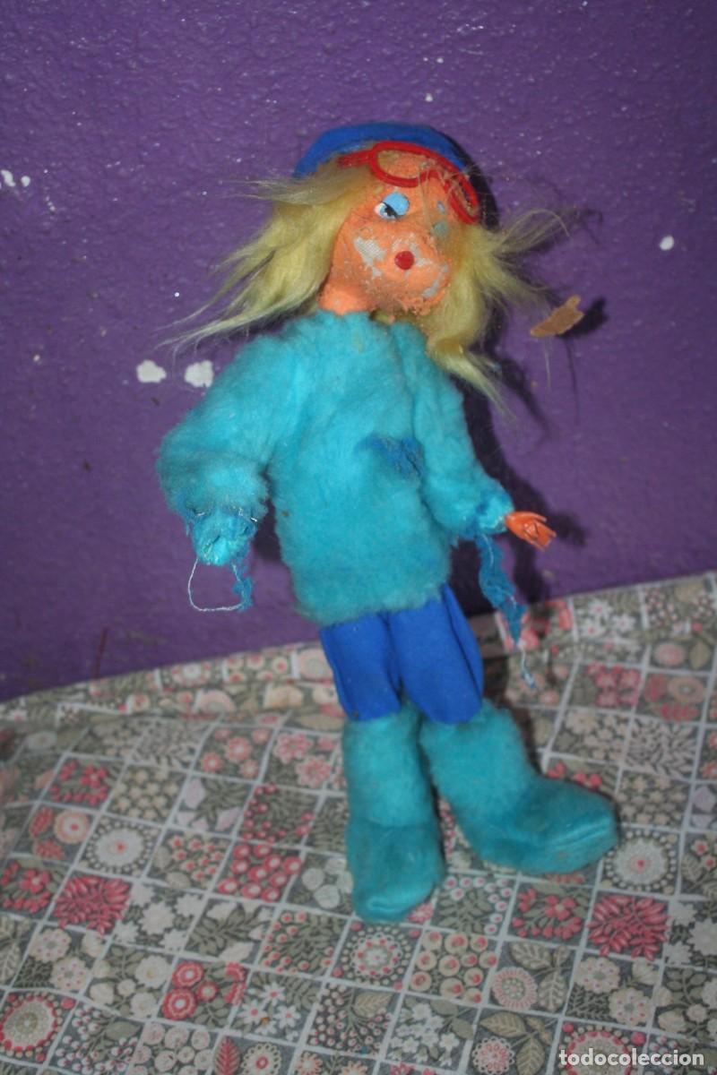 Mu&ntilde;ecas Espa&ntilde;olas Modernas: mu&ntilde;eco mu&ntilde;eca ANTIGUA FIELTRO LAYNA PARA REPARAR