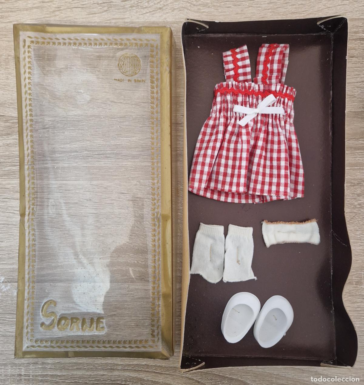 Mu&ntilde;ecas Espa&ntilde;olas Modernas: conjunto ropa antigua mu&ntilde;eca Silqui Sorne vestido zapatos medias interior caja a&ntilde;os 70 tipo barbie
