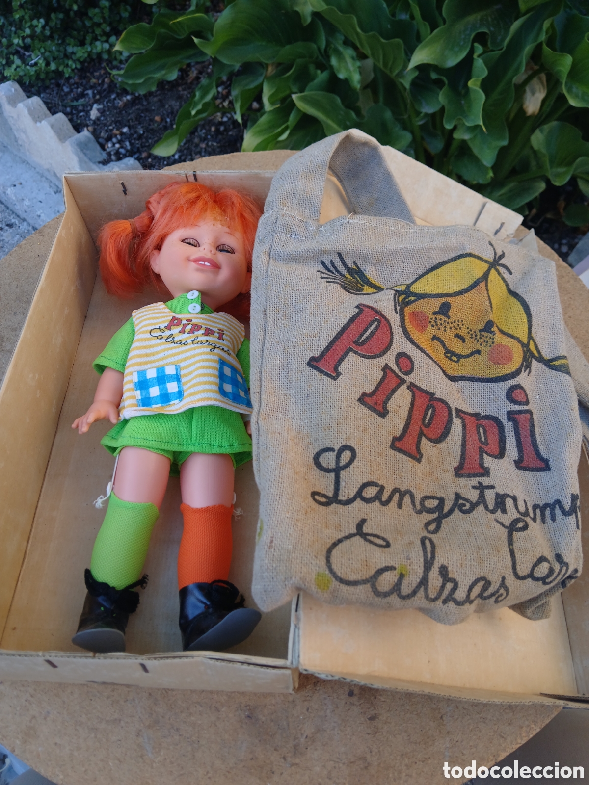 Mu&ntilde;ecas Espa&ntilde;olas Modernas: MU&Ntilde;ECA PIPI PIPPI DE TOYSE CON BOLSO TOYSE 36 CMS EN CAJA ORIGINAL.